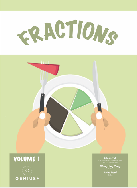 Genius Plus Academy Fractions workbook cover