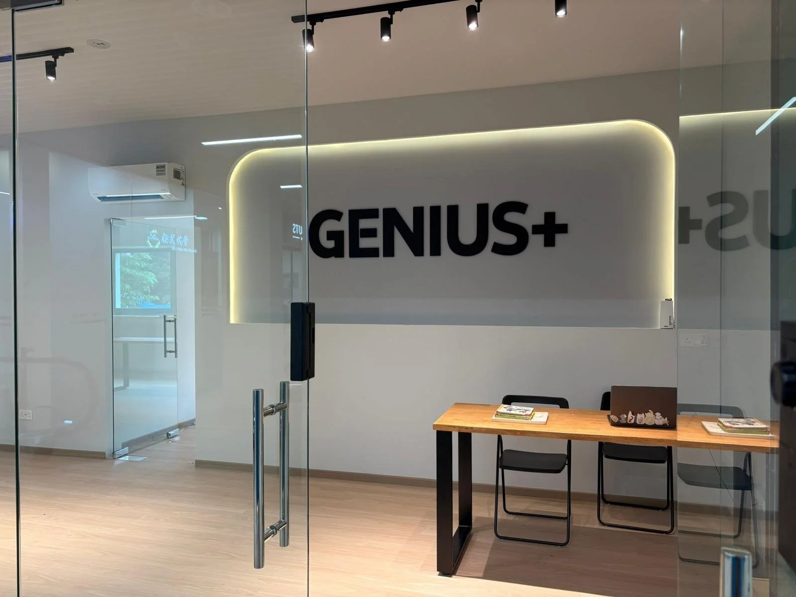 Reception of the Genius Plus Academy centre in Pasir Ris